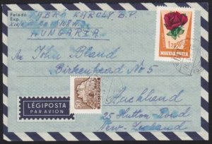 HUNGARY 1962 cover : airletter to New Zealand..............................A6137