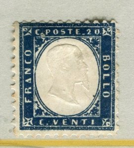 ITALY; 1862 early classic Victor issue Mint unused Shade of 20c. value