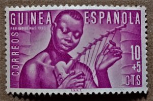 Spanish Guinea #B26 10c+5c Musician MH (1953)