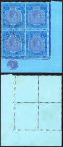 Bermuda SG116ce 2/- Purple and Blue Broken Right Scroll Cat 128+ Pounds