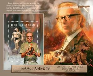 GUINEA 2012 SHEET ISAAC ASIMOV WRITERS DOGS