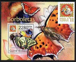 Guinea - Bissau 2011 Butterflies #2 perf m/sheet unmounte...