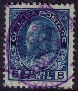 Canada #  115 Used  VF  CDS  Cat $ 15.