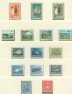 Norfolk Island #45/69 Mint (NH) Single (Complete Set)