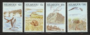 Tonga-Niuafo'ou Scott 99-102 MNHOG - 1988 Birds and Landmarks Issue - SC...