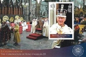 2023/06- BAT- BRITISH ANTARCTIC - KING CHARLES III    1V complet set MNH**A