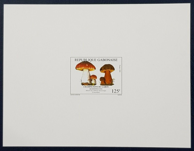 GABON 1999 DELUXE PROOFS MICHEL Mi 1484 /7 MUSHROOMS MUSHROOMS MUSHROOM-