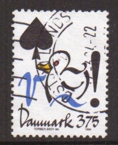 Denmark  #998   used  1994  conservation  3.75k