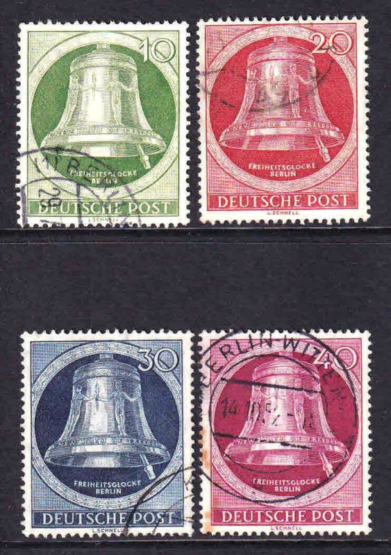 BERLIN 9N75-9N79 BELLS POSTALLY USED CDS VF SOUND $74 SCV