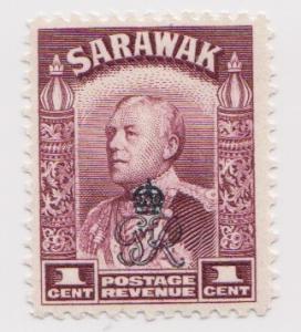 Sarawak -Scott 159 - Crown Overprint- 1947 - MNH - Single 1c Stamp