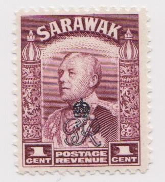 Sarawak -Scott 159 - Crown Overprint- 1947 - MNH - Single 1c Stamp