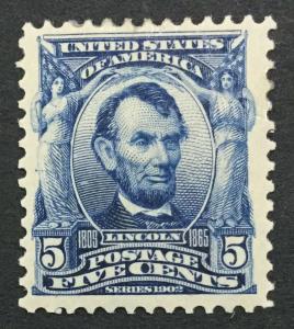 MOMEN: US #304 MINT OG H #27971