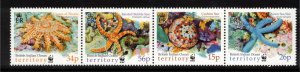 BIOT 2001 Seastars; Scott 234a, SG 253a; MNH