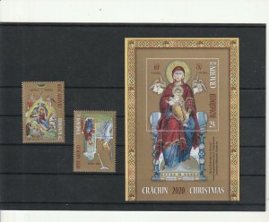 Romania STAMPS 2020 CHRISTMAS RELIGION JESSUS MARY MS and set MNH POST