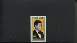 GABON JOHN F. KENNEDY MEMORIAL IMPERFORATE STAMP MINT NH