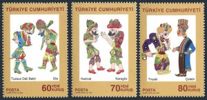 Turkey 3068-3070, MNH. Shadow Play Characters, 2007.