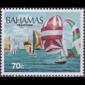 BAHAMAS 1995 - Scott# 834 Yachting 70c NH