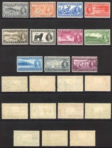 Newfoundland SG257/67 set of 11 (7c corner crease) M/M Cat 60 pounds