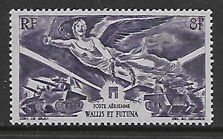 WALLIS & FUTUNA C1 MINT HINGED VICTORY ISSUE