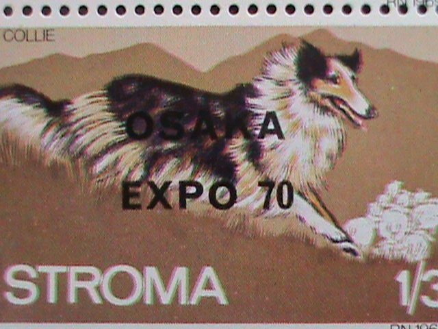 ​STROMA ISLAND-1970 -ERROR- BROWN COLOR MISSING-OSAKA EXPO'70 JAPAN MNH- SHEET