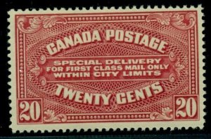 CANADA #E2 20¢ Special Delivery, og, LH, VF, Scott $100.00