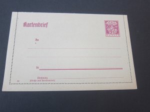 Germany Bayern Postal Stationery Folded Postcard mint 