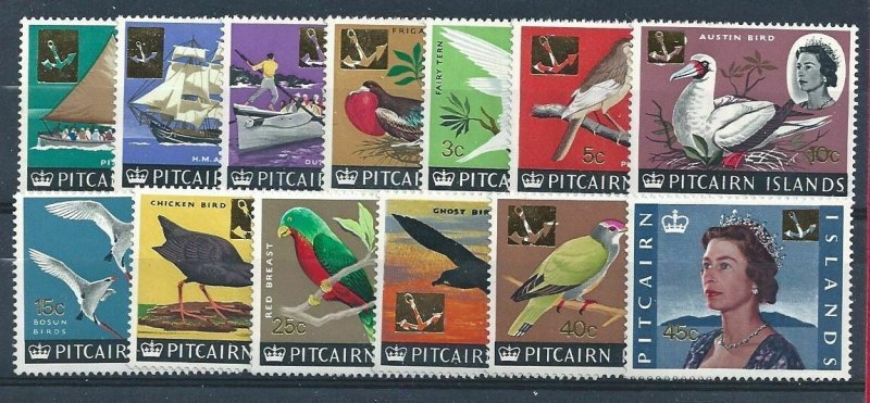 1967 Pitcairn - Yv 71/83 Elizabeth And Subjects Different 13 Values MNH