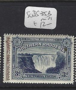 SOUTHERN RHODESIA   (PP1801B)   WATERFALLS  SG 35-35B     MOG