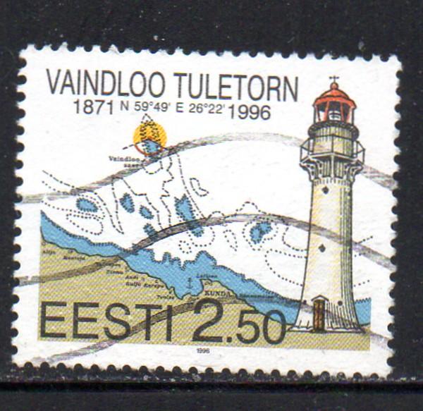 Estonia Sc 309 1996 Vaindloo Lighthouse stamp used