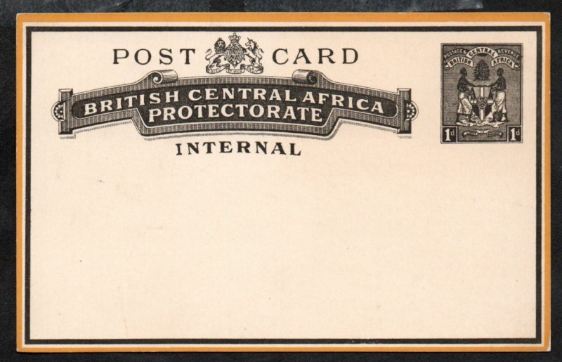 British Central Africa Postal Card 4 Mint