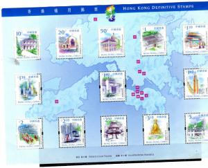 Hong Kong 1999 Buildings MNH Sheetlet