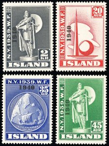 Iceland Stamps # 232-5 MLH VF Scott Value $155.00