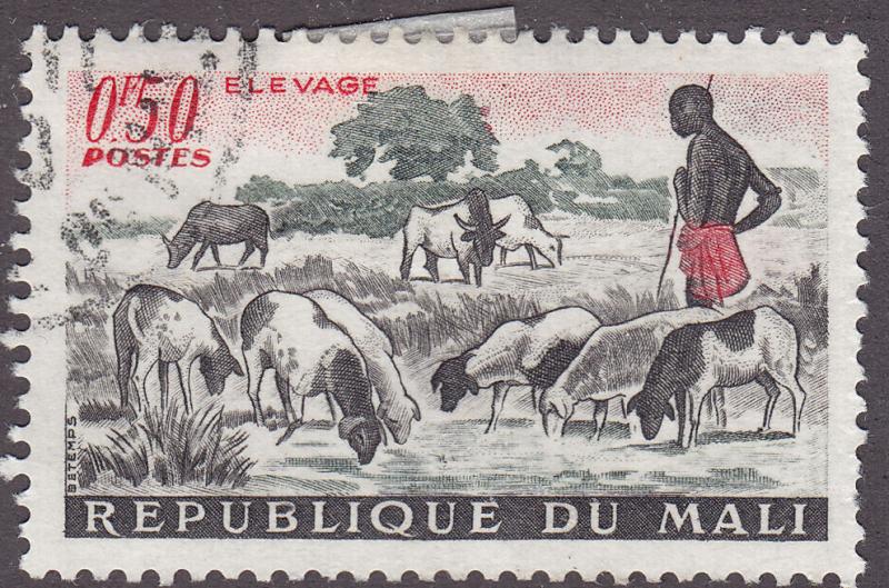 Mali 16 CTO 1961 Herding Sheep