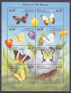 2000 Central African Republic 2371-2378KL Butterflies 19,00 €