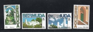 Bermuda Sc 461-64 1985  Architecture, Buttery, stamp set  mint NH