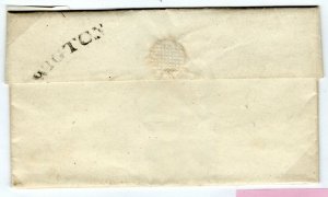 GB Cumberland Cover Carlisle Rated *4* *WIGTON* Curved Handstamp EL 1837 MZ80