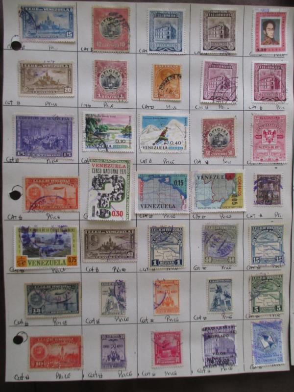 ~175 Venezuela Hinged On Pages - Unchecked - As Received - See Photos - (Z17)