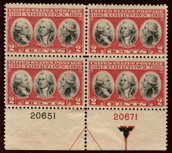 US #703 PLATE BLOCK, VF/XF mint never hinged, well centered plate,  Fresh!