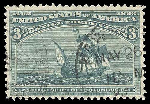 U.S. COLUMBIAN ISSUE 232  Used (ID # 92371)