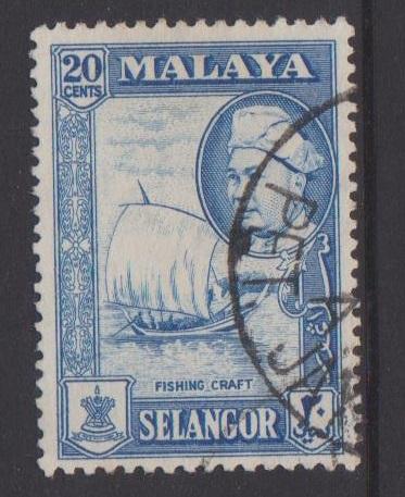 Malaya Selangor Sc#108 Used