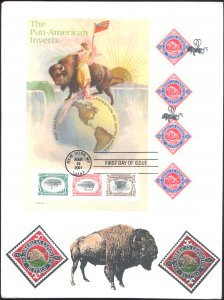 #3505 Pan-American Inverts B Line FDC