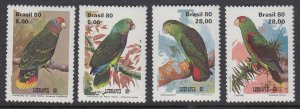 Brazil 1715-8 Parrots mnh
