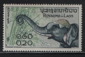 LAOS, 42, HINGED, 1958, Elephants