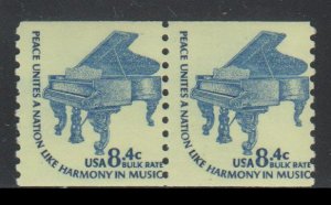 United States,  8.4c Piano (SC# 1615C) MNH PAIR