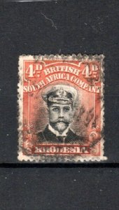 Rhodesia 1913-19 4d Die II perf 15 SG 245 FU CDS 