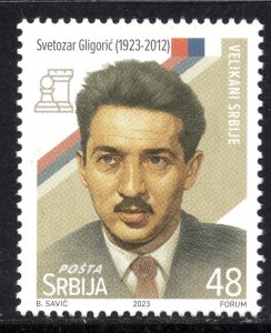 2106 - Serbia 2023 - Svetozar Gligoric - Chess Grandmaster - MNH