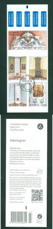 Sweden. 2013 Booklet. FD. Cancel. Stoves. Christmas International Mail.