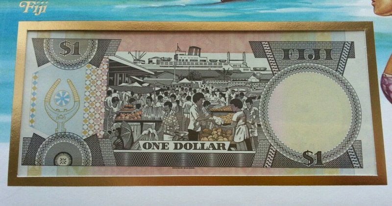 Fiji Corals 1990 Reef Beach Island Ocean Life Marine FDC (banknote cover) *rare