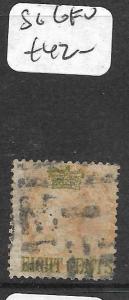 MALAYA STRAITS SETTLEMENTS (P0712B) QV ON INDIA 8C SG 6   VFU