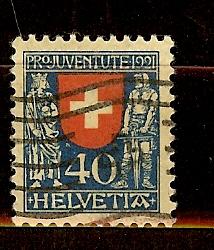 Switzerland, Scott #B20, 40c Switzerland, F-VF Ctring, Used